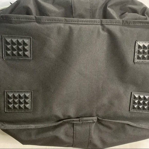 Expandable Foldable Basket Black Carry-On Handles Large Tote Zipper Pocket - Picture 3 of 7